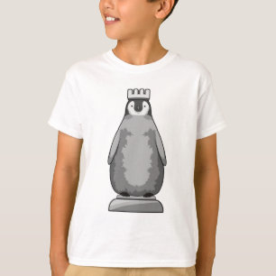 Pinguin als Schachstück King T-Shirt