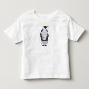 Pinguin als Sekretär mit Papierstapel Kleinkind T-shirt