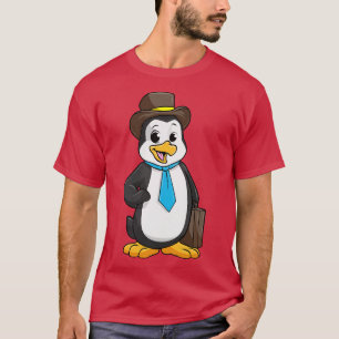 Pinguin als Unternehmer mit Briefcase T-Shirt