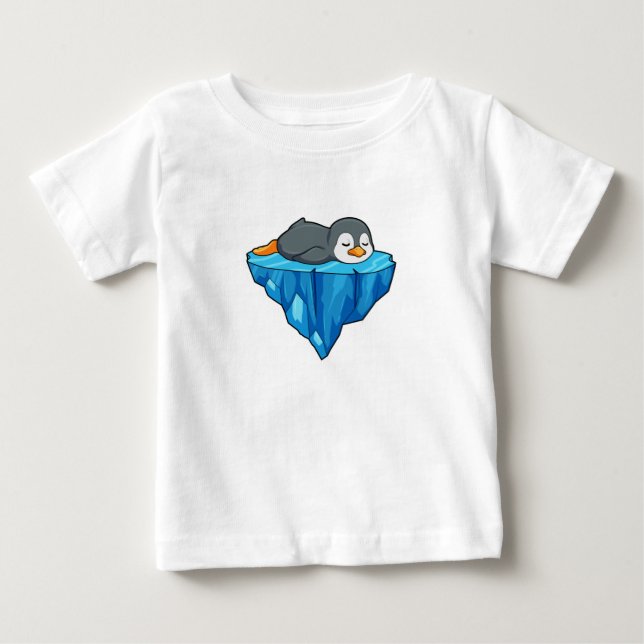 Pinguin auf Eisscholle Baby T-shirt (Vorderseite)