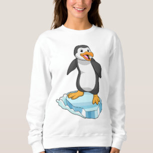 Pinguin auf Eisscholle Sweatshirt