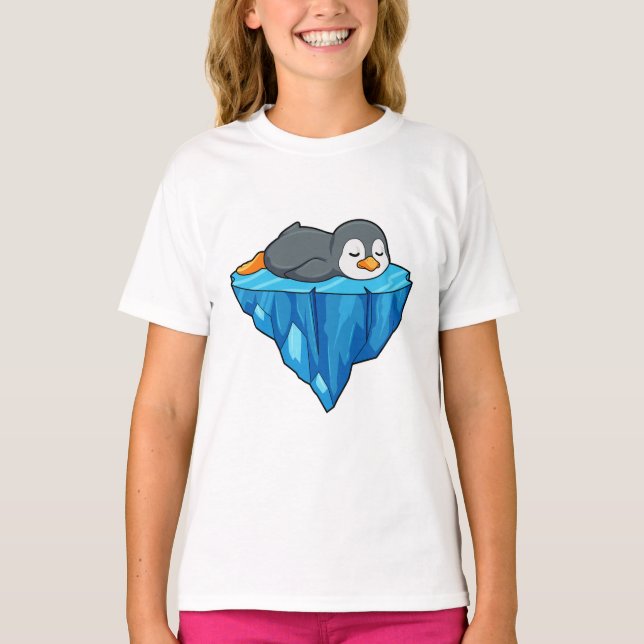 Pinguin auf Eisscholle T-Shirt (Vorderseite)