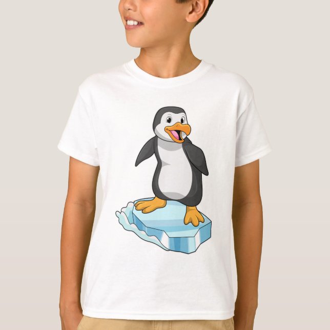 Pinguin auf Eisscholle T-Shirt (Vorderseite)