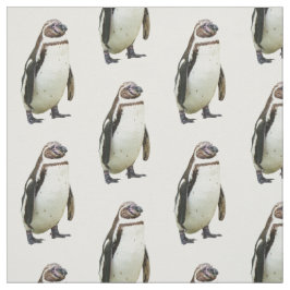 Pinguin auf Weiß Stoff