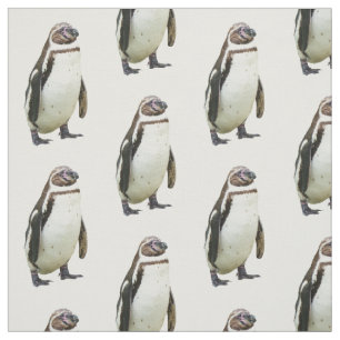 Pinguin auf Weiß Stoff