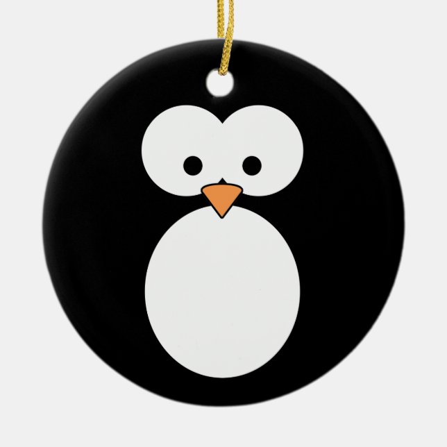 Pinguin-Augen Keramikornament (Vorne)