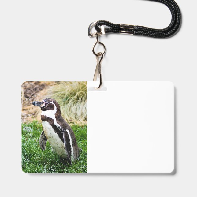 Pinguin Ausweis (Rückseite mit Lanyard)