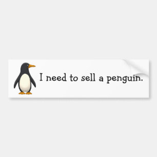 Pinguin Autoaufkleber