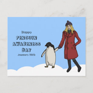 Pinguin Awareness Day, Postcard Postkarte