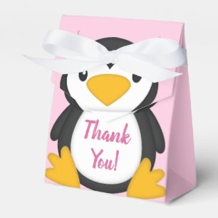 Pinguin Baby Dusche Rosa Geschenkschachtel