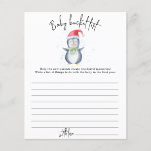Pinguin - Baby-Eimerliste