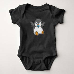 Pinguin Baby Schnuller Strampler