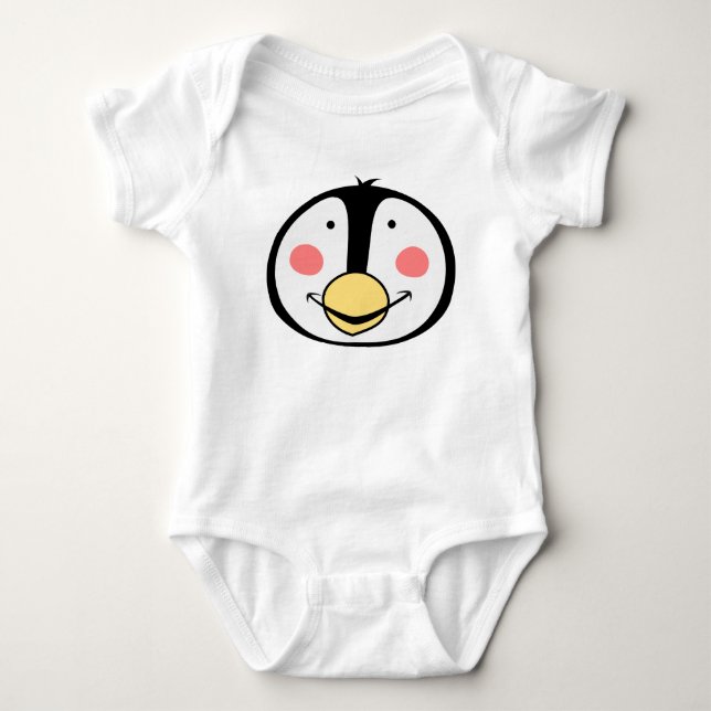 Pinguin Baby Strampler (Vorderseite)