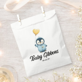 Pinguin-Babydusche Geschenktütchen