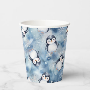 Pinguin Babyduschpapier - Winter Pappbecher