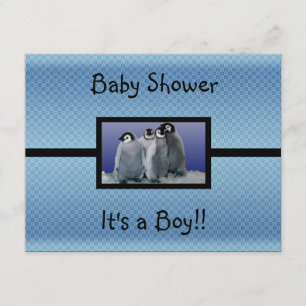 Pinguin-Babyparty-Junge Einladung