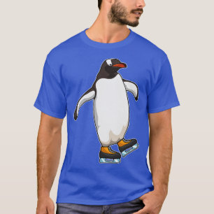 Pinguin bei der Ice-Skaten mit Ice-Skaten 2 T-Shirt