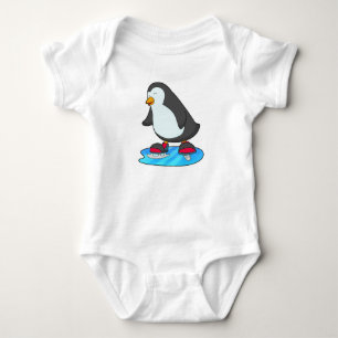 Pinguin bei Ice Skaten mit Ice-Skaten Baby Strampler