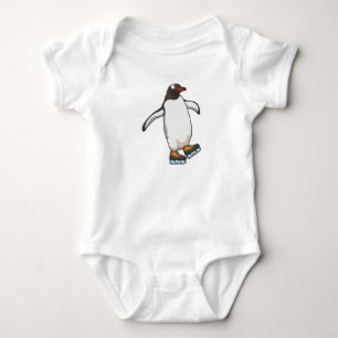 Pinguin bei Ice Skaten mit Ice-Skaten Baby Strampler