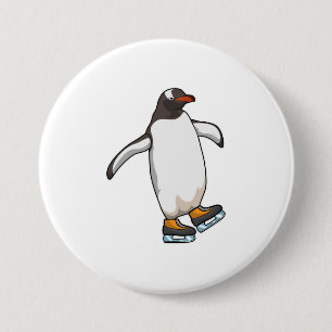 Pinguin bei Ice Skaten mit Ice-Skaten Button