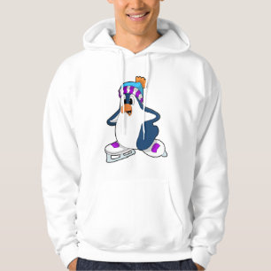 Pinguin bei Ice Skaten mit Ice-Skaten Hoodie