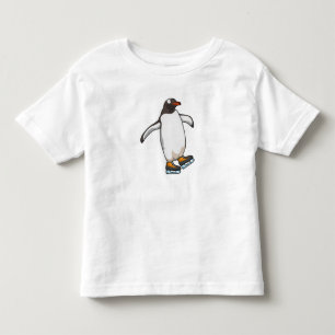 Pinguin bei Ice Skaten mit Ice-Skaten Kleinkind T-shirt