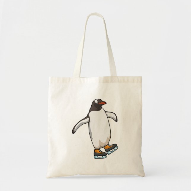 Pinguin bei Ice Skaten mit Ice-Skaten Tragetasche (Vorne)