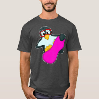 Pinguin bei Snowboard Sports Ski Brille T-Shirt