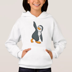 Pinguin bei Yoga-Stretching-Übungen Hoodie