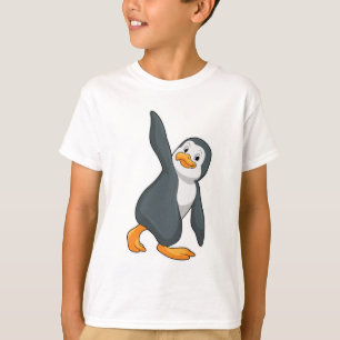 Pinguin bei Yoga-Stretching-Übungen T-Shirt
