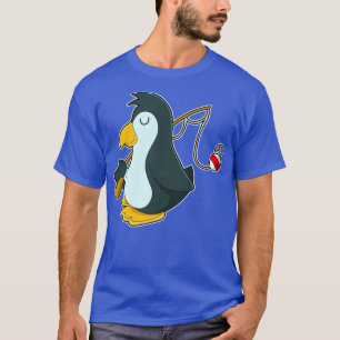 Pinguin beim Angeln mit Angelrute T-Shirt