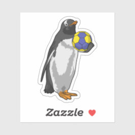 Pinguin beim Handball Sports Aufkleber