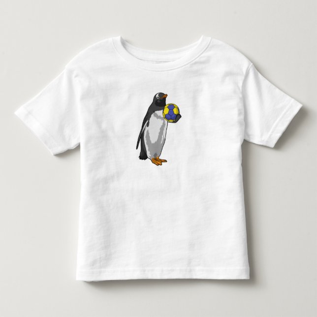 Pinguin beim Handball Sports Kleinkind T-shirt (Vorderseite)