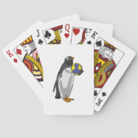 Pinguin beim Handball Sports