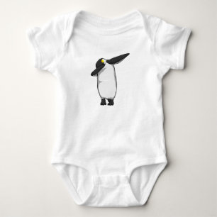 Pinguin beim Hip Hop Dance Dab Baby Strampler