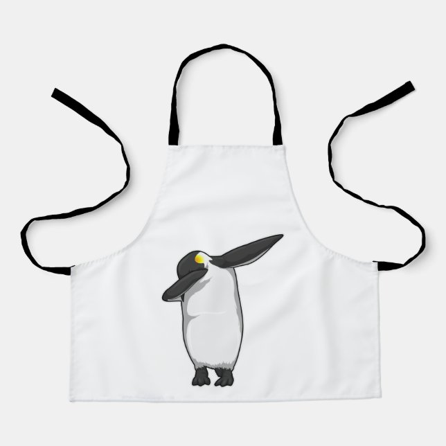 Pinguin beim Hip Hop Dance Dab Schürze (Vorderseite)