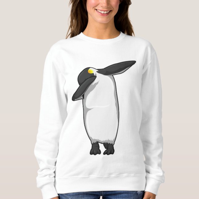 Pinguin beim Hip Hop Dance Dab Sweatshirt (Vorderseite)