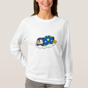 Pinguin beim Schlafen mit Blanket T-Shirt