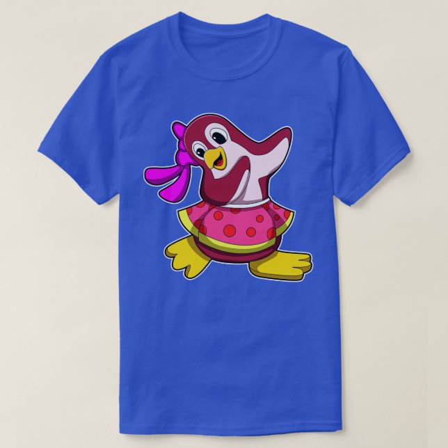 Pinguin beim Tanz mit dem Rock T-Shirt (Design vorne)