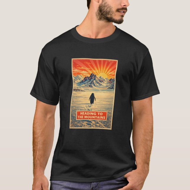 Pinguin Berg T-Shirt  (Vorderseite)