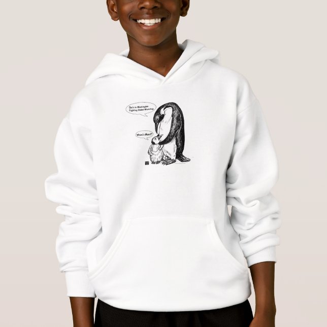 Pinguin-Bewusstsein Hoodie (Vorderseite)