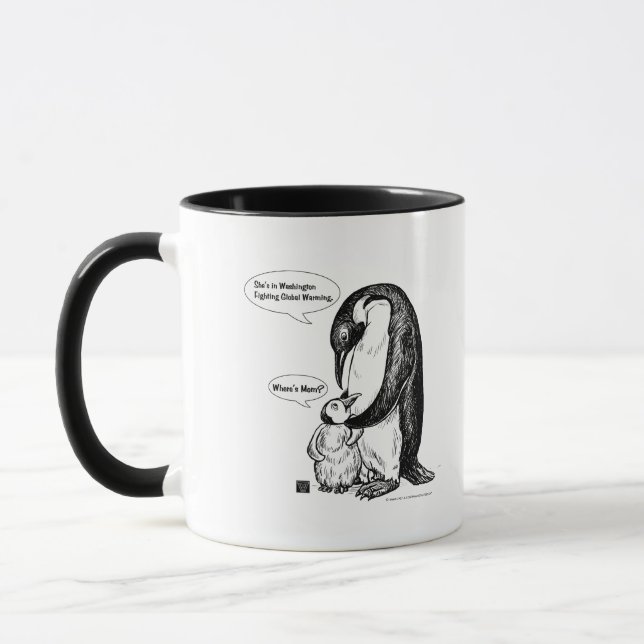 Pinguin-Bewusstsein Tasse (Links)