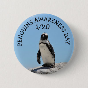 Pinguin-Bewusstseinstag 21. Januar Feiertage Button