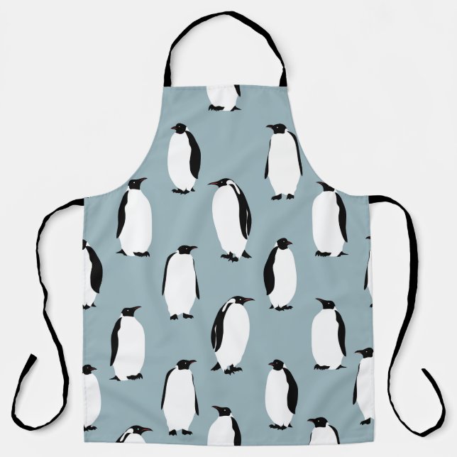 Pinguin Bird Animal Niedlich Pattern Schürze (Vorderseite)