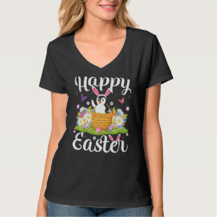 Pinguin Bird Oaster Egg Jagd Floral Pinguin Eas T-Shirt