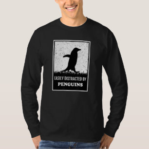 Pinguin Bird-Silhouette leicht durch Peng abgelenk T-Shirt