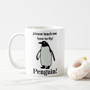 Pinguin bitte lehre mich, wie man den sonnigen Pin Kaffeetasse