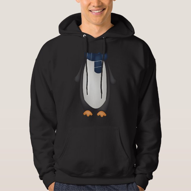Pinguin Body Costume Funny Animal Easy Halloween Hoodie (Vorderseite)