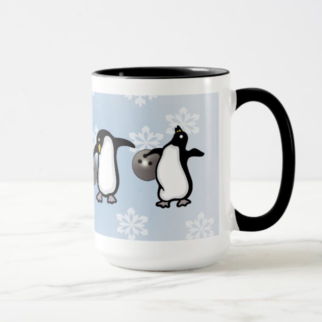 Pinguin-Bowling-Tasse Tasse (Rechts)