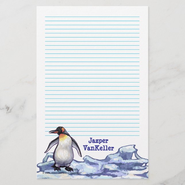 Pinguin-Briefpapier Briefpapier (Vorderseite)